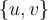 \{u,v\}